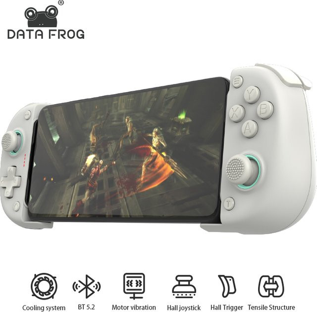 DATA FROG X3 Wireless Bluetooth Controller für Android Mobile in Weiß für Action, Shooter und Sport Spiele - Bild 1