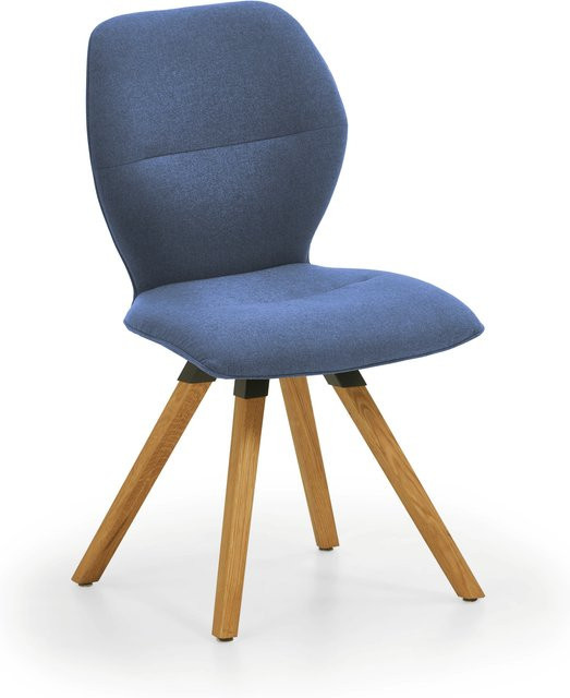 Polsterstuhl MERLOT von NIEHOFF SITZMÖBEL in Blau mit Wild Oak Holzgestell, B/T/H: 49 x 60 x 89 cm - Bild 1