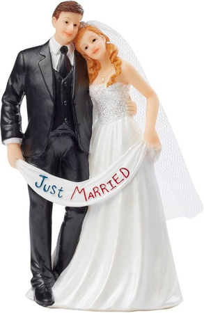 HobbyFun Tischdeko Hochzeitspaar Just Married in Multicolor