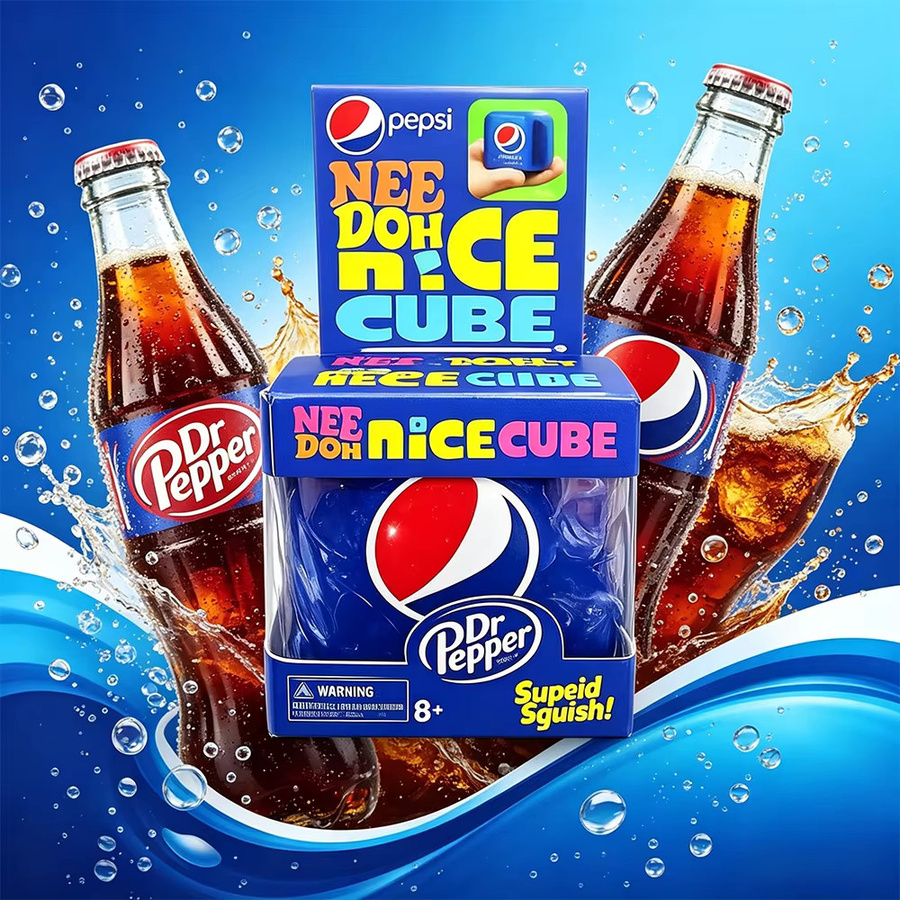 Dr Pepper Nee Doh Nice Cube, Quetschbarer Weicher Gel-Würfel - Bild 3