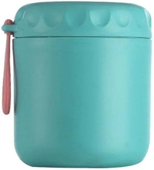YuTao Scriptures 042 Isolierte Lunchbox aus Edelstahl als Thermobehälter für Suppen und Bento, Farbe: Grün/Türkis - Bild 1