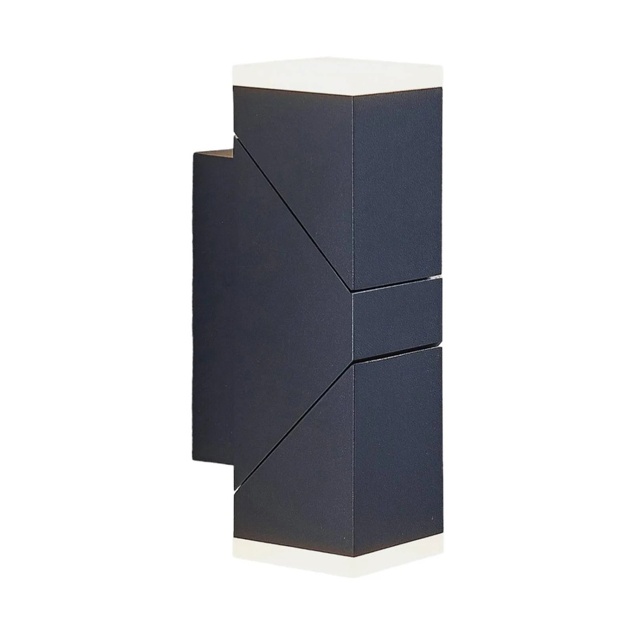Lindby LED Außenwandleuchte Sally Modern Schwarz aus Aluminium 2-flammig IP54 - Bild 2