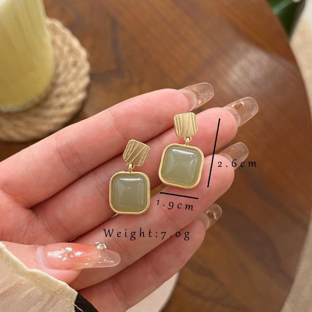 YIRAN Jewelry Hängeohrringe, Kupfer, Gold, Damen, Vintage - Bild 1