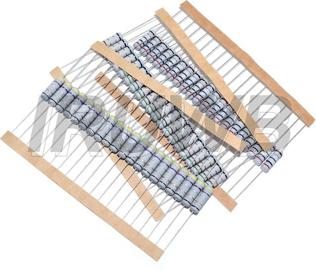 20 Stück IRUWB Drahtwiderstandssicherung Set in Multicolor mit verschiedenen Widerstandswerten von 0,1 Ohm bis 100 Ohm, 2 W - Bild 1