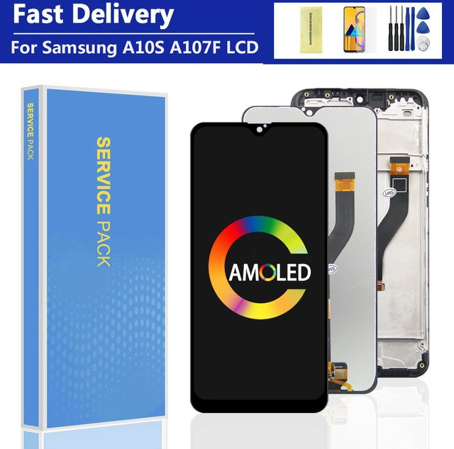 Samsung A10s LCD Digitizer Display Touchscreen Baugruppe in Schwarz - Bild 1