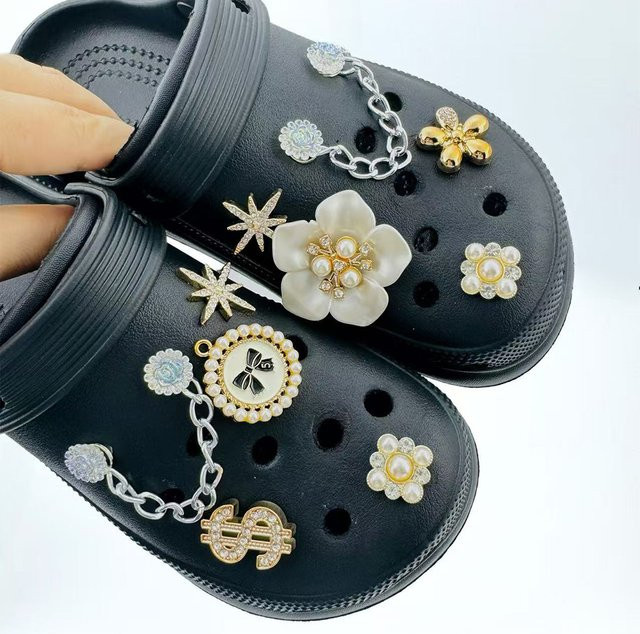 FHLDING Schuh Charms Set, Diamant, Perle, Unisex - Bild 1