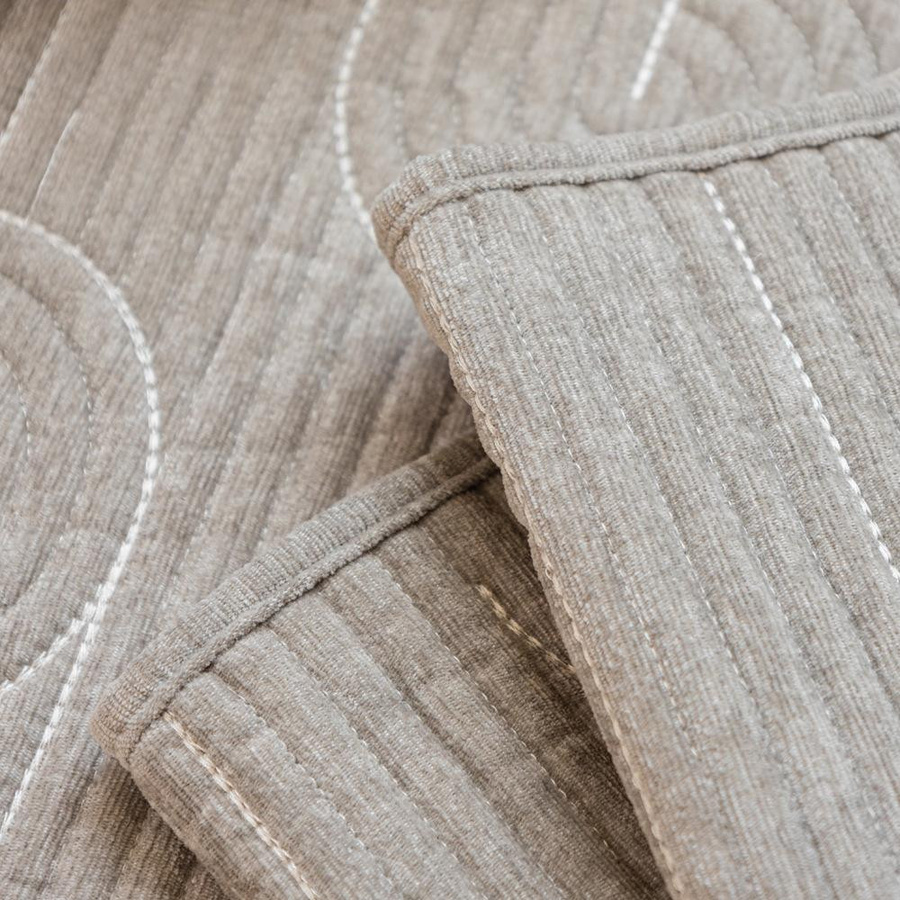 Luxus Sofa Kissen aus Chenille in Quadratisch, Rutschfester Sitzbezug für alle Jahreszeiten, B/B: 70 x 70 cm - Bild 1