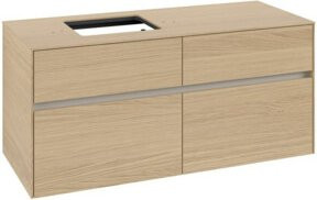 V&B Waschtischunterschrank Collaro in Nordic Oak mit Waschbeckenanschluss links, B/T/H: 120 x 54,8 x 50 cm - Bild 1