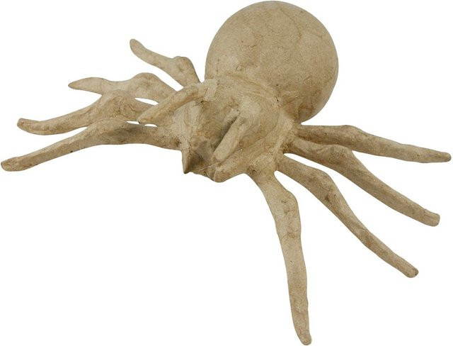 Décopatch Spinne aus Pappmaché in Braun für Halloween - Bild 1