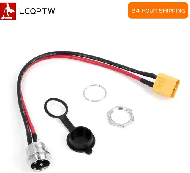 Speedual Ladeport GX16 mit XT60 und XT30 3 Pins Stecker für VSETT Elektrische Roller Ersatzteile - Bild 1