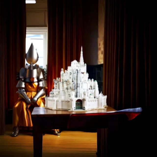 Potdemiel Tirith-Bausteine-Set, Weiß, Fantasy, 8278 Teile - Bild 1
