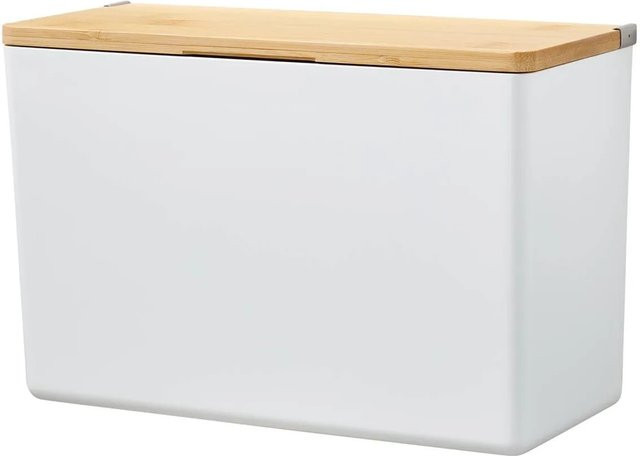 Tesa Baboo Aufbewahrungsbox X-Large mit Deckel aus Bambus und Kunststoff, Weiß, B: 160,0 cm, T: 102,0 cm - Bild 1