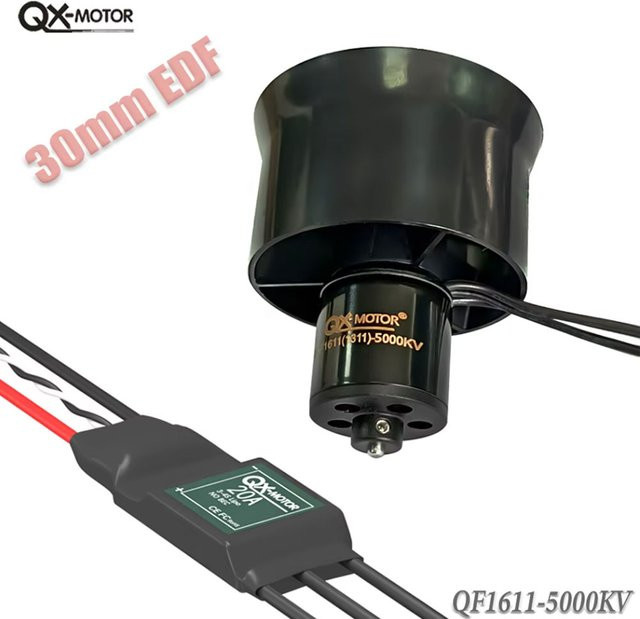 QX-Motor QF1611 6-Blatt EDF Impeller, Bürnenloser Motor mit ESC - Bild 1