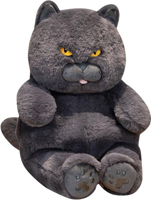 Jessica Chen Katzen-Plüschtier, schwarze Katze, Stofftier, 30cm - Bild 1