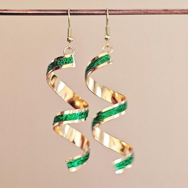 YIRAN Jewelry Ohrringe, Kupfer, Rot Grün, Damen - Bild 1