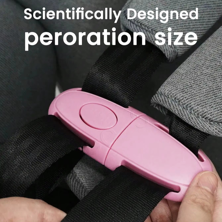 Universal Sitz Brustgurt Clip in Pink als Anti-Escape Sicherheits-Sitzschnalle für Baby und Kinder sowie verstellbarer Schutz für Kinderwagen - Bild 6