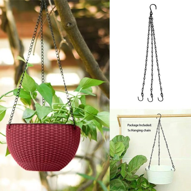 Hängende Blumentopf-Kette für Pflanzkörbe und Gartenanhänger - Bild 1
