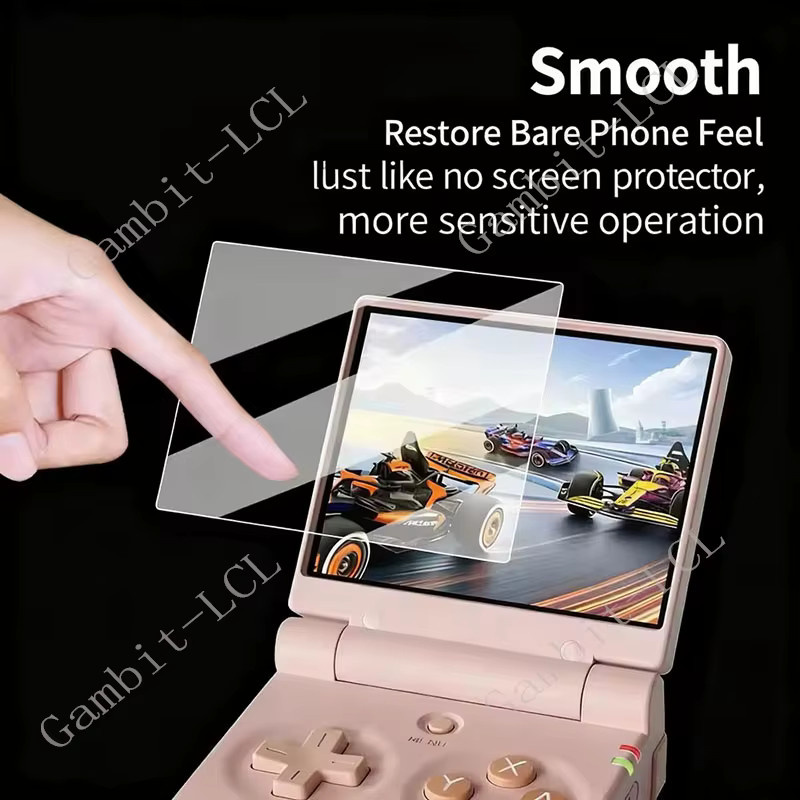 2/4er Set gehärtetes Glas Bildschirmschutz für MIYOO Mini Flip Retro Handheld-Spielkonsole, transparent - Bild 4
