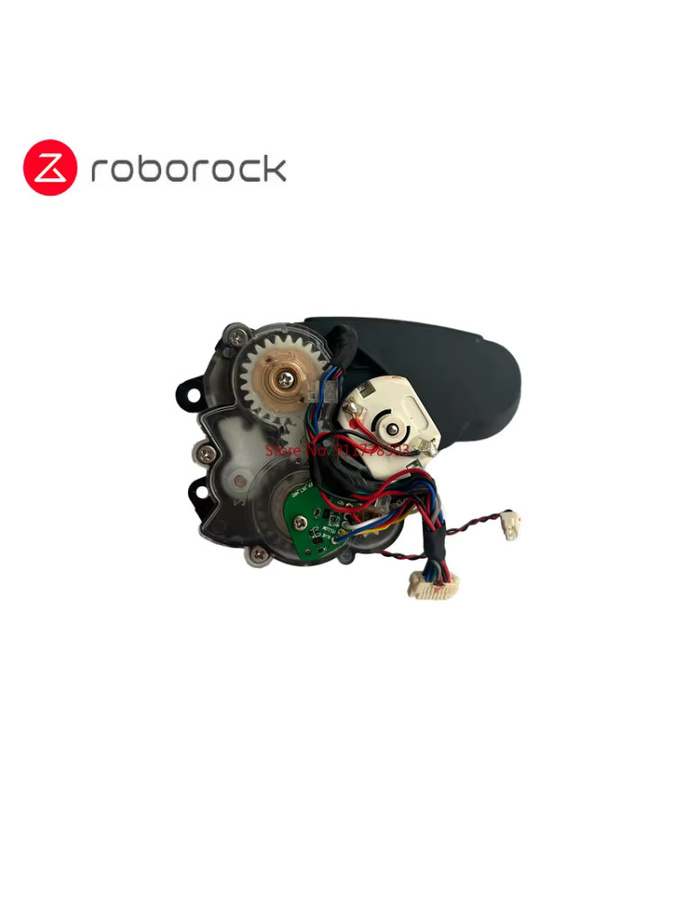 Original Seitenbürstenmotor für Roborock Saros 10R Roboter-Staubsauger Ersatzteil mit externem Schaukel-Getriebe in Schwarz - Bild 1