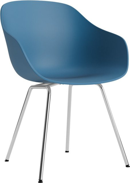 HAY About A Chair AAC 226 mit Armlehnen in Blau und Stahlgestell in mattem Design - Bild 1