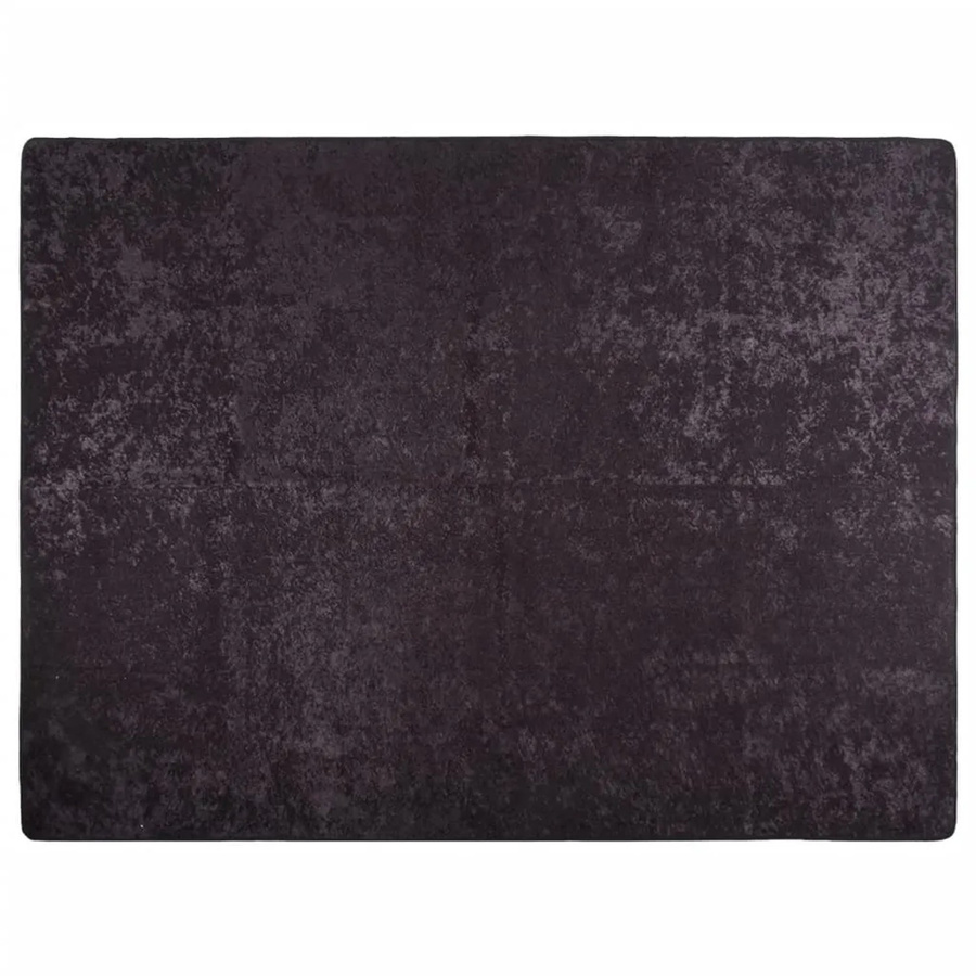 vidaXL Teppich Anthrazit gemustert, waschbar und rutschfest, B: 400 cm, T: 300 cm - Bild 2