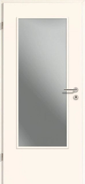 GetaDoor Zimmertür CPL Weiß modern mit Anschlag Links B: 98,5 cm, H: 198,5 cm - Bild 1