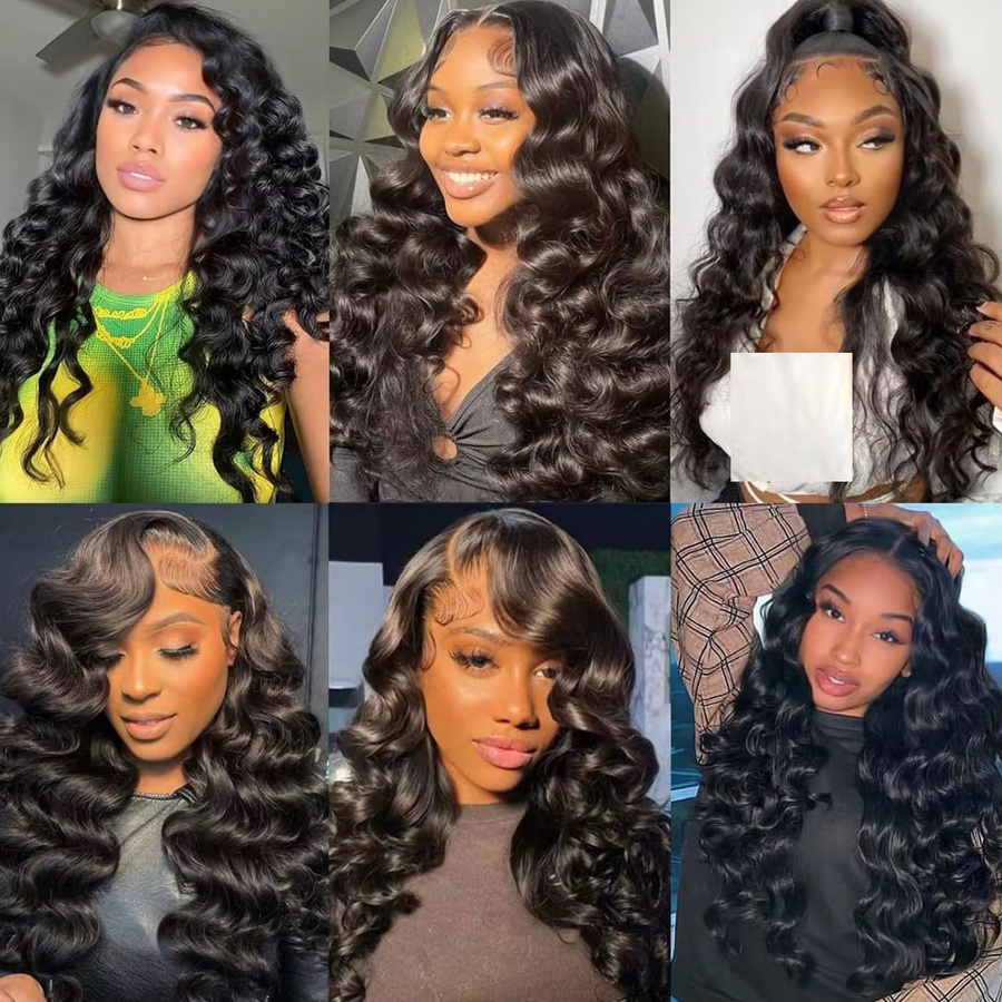 Belle Show Body Wave Haarbündel, synthetische Haarverlängerungen, Schwarz, Damen - Bild 3