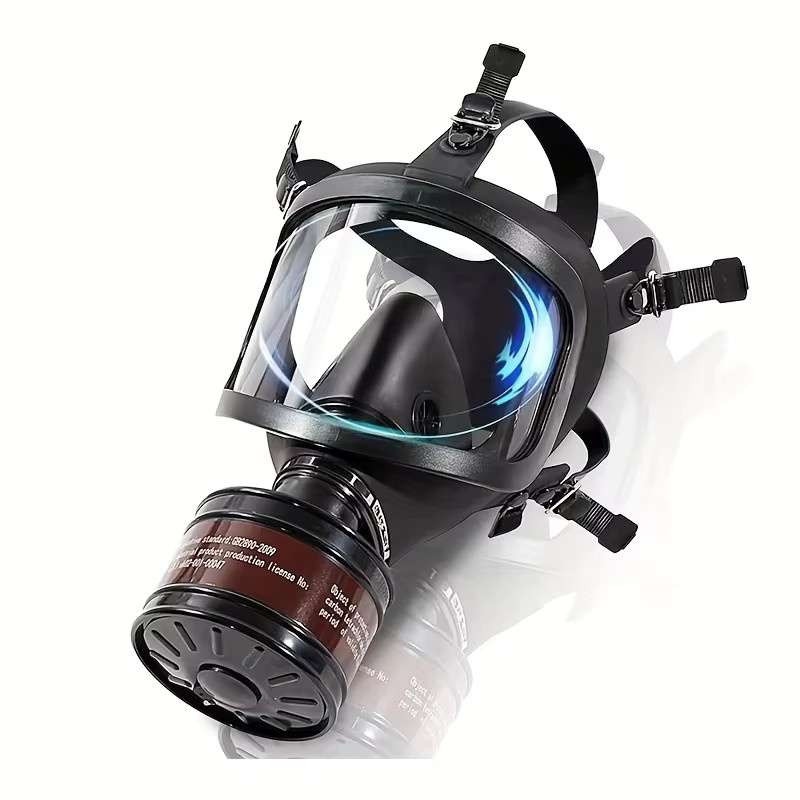 AnruiGe PROTECT Vollgesichtsmaske MF14/87 in Schwarz mit Aktivkohlefilter zum Schutz vor Dämpfen und Chemikalien - Bild 1