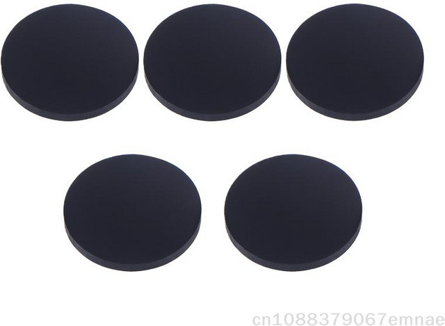 ZYAS Infrarot-Langwellenpassfilter für IR-Kamera-M12-Board-Objektive, rund, Farbe: schwarz, Durchmesser: 11 mm, Dicke: 1,0 mm - Bild 1