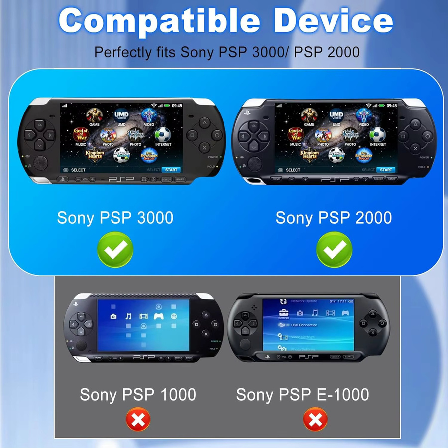 Protecto Kratzfeste Schutzhülle für PSP 2000 und PSP 3000 in Transparent, Aufsteckbare Ganzkörperabdeckung als Kristallschale - Bild 6