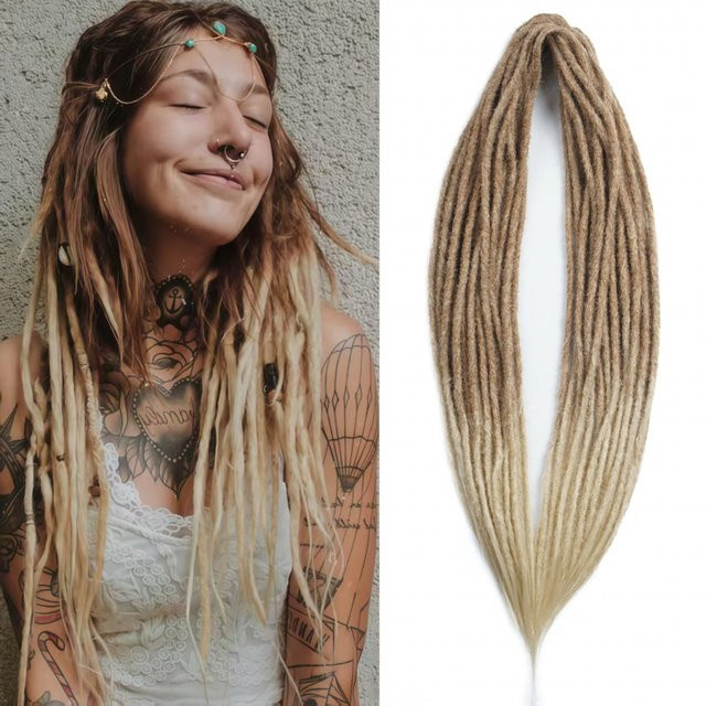 Suri Hair Dreadlock-Erweiterungen, 10-Stränge, synthetisch, Ombre Blonde, Damen - Bild 1