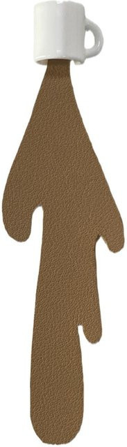 XYNN Lesezeichen mit Kaffee-Design in Braun - Bild 1