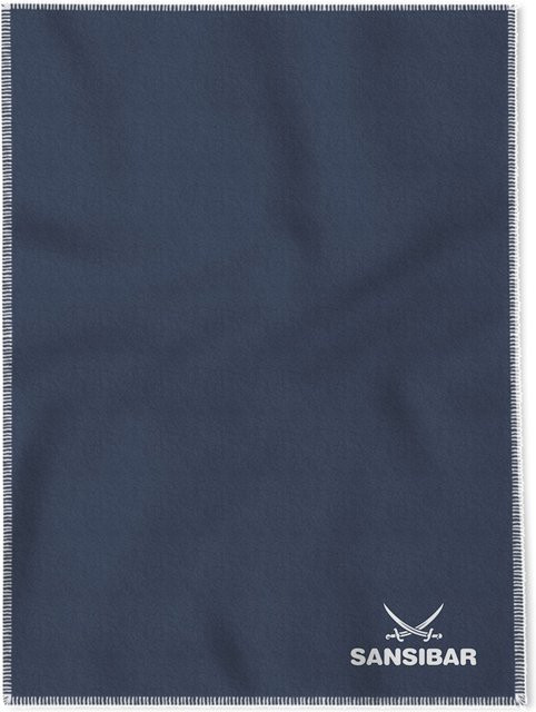 Wohndecke SANSIBAR DOUBLEFACE in Blau mit Jacquard-Muster, B/B/H: 200 x 150 cm - Bild 1