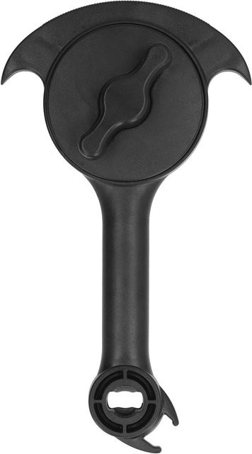 Multifunktionaler manueller Dosenöffner und Flaschenöffner von Fishine in Schwarz mit ergonomischem Griff aus Edelstahl und Kunststoff - Bild 1