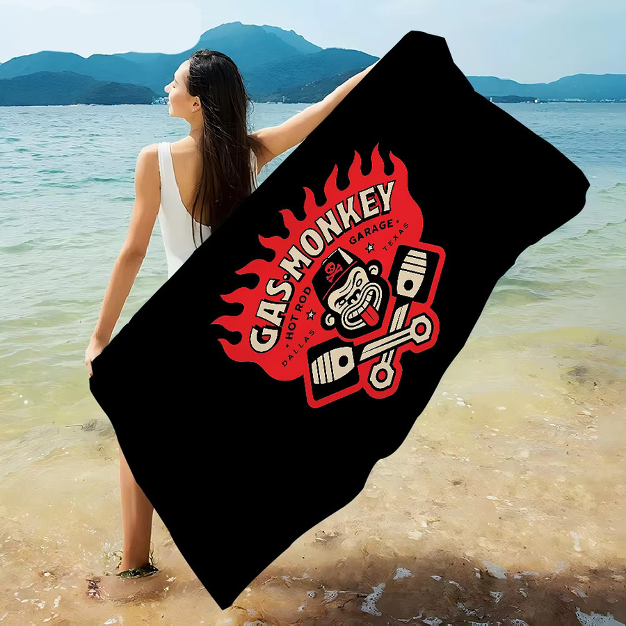 Gas Monkey Garage Badetuch aus Mikrofaser weich und wasserabsorbierend für Kinder - Bild 6