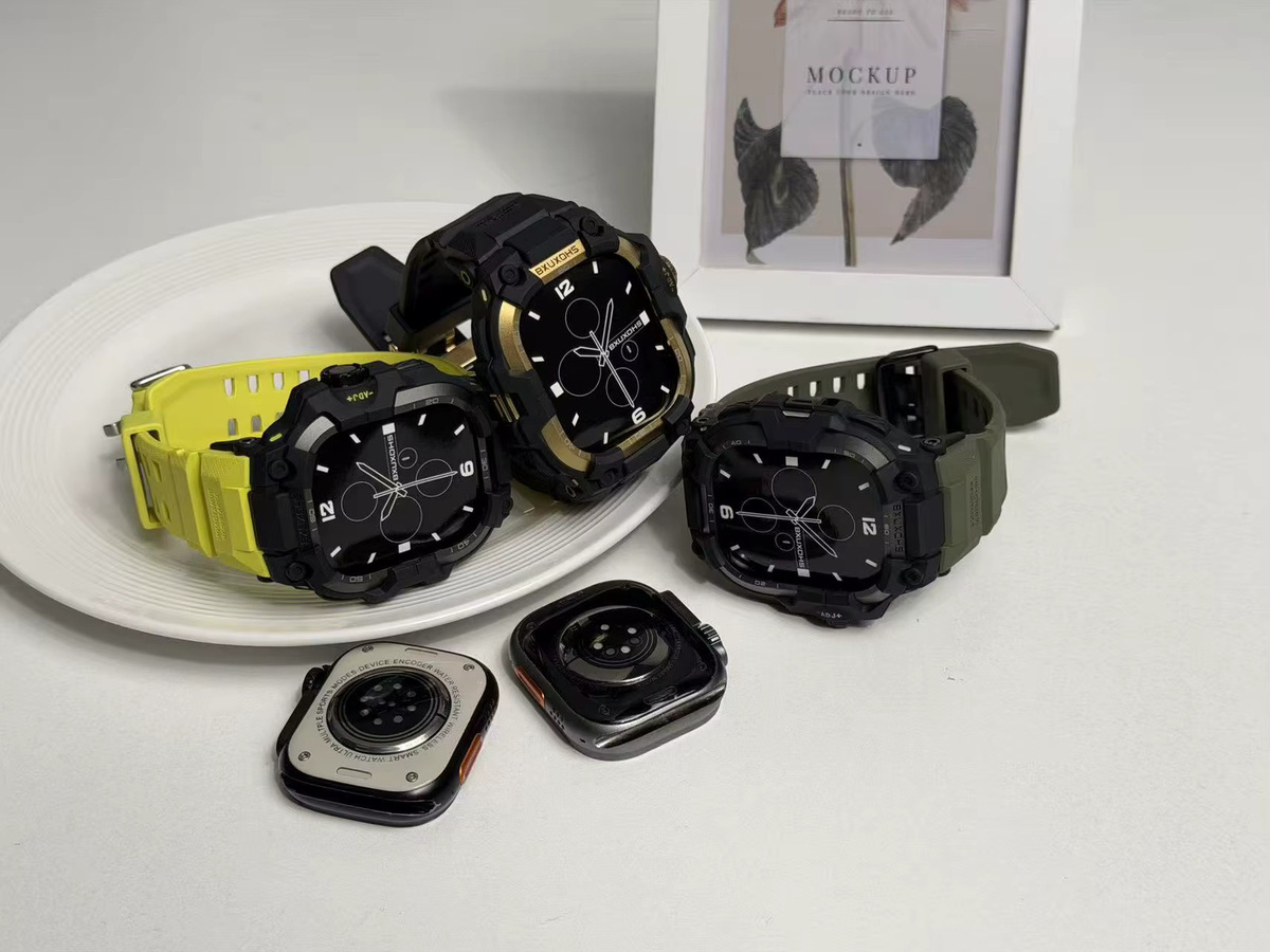 RMUTANE Uhrenarmband Silikon, Schwarz, Unisex - Bild 3