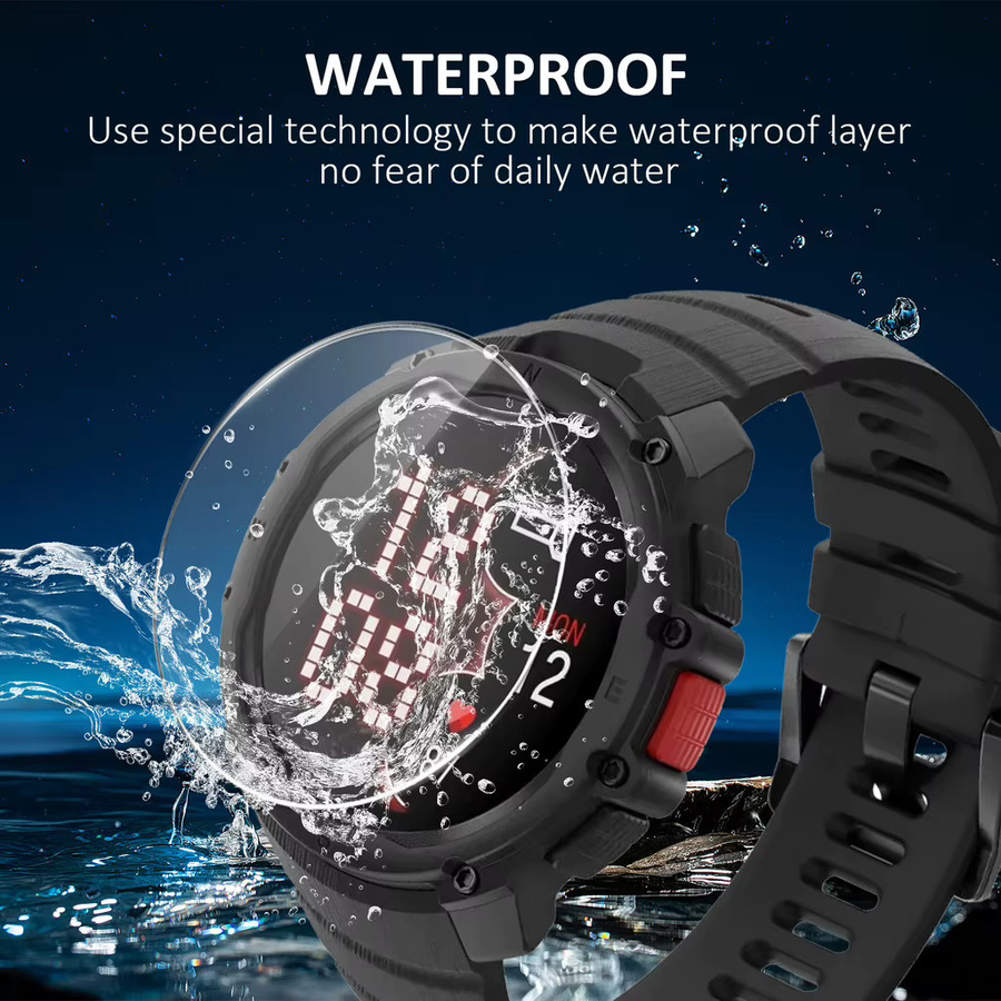 Polar Displayschutzfolie für Polar Series Smartwatch, Glas, Schwarz - Bild 5