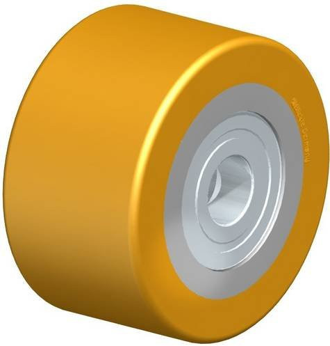 Blickle Hubwagenrolle HTH 90X50/20-48K aus Kunststoff, Farbe: Braun/Gelb, Rad-Durchmesser: 90 mm, Tragfähigkeit: 500 kg - Bild 1