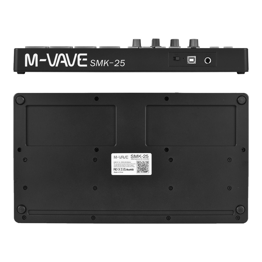 M-VAVE Mini MIDI-Controller mit 25 Tasten, tragbare USB und Bluetooth Musik-Steuerungstastatur in Schwarz - Bild 6