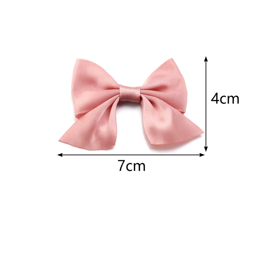 20 Stück bunte Polyester Satin Schleifen für DIY Dekoration, Größe: 4 x 7 cm - Bild 2