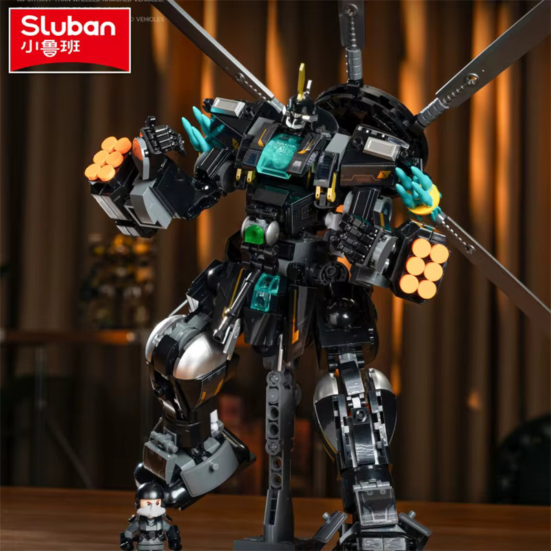 Sluban Militärroboter-Antriebsmodell Future Wars Science-Fiction Bausteine Lernspielzeug für Kinder - Bild 3