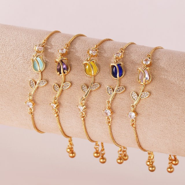 YUYAN Tulpenarmband, Gold, Damen - Bild 1