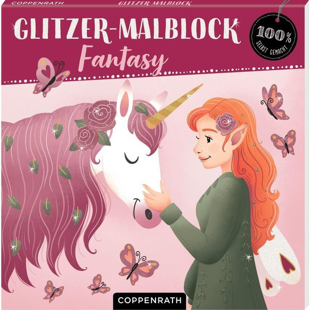 Coppenrath Glitzer-Malblock, Fantasy, multicolor, paper - Bild 1