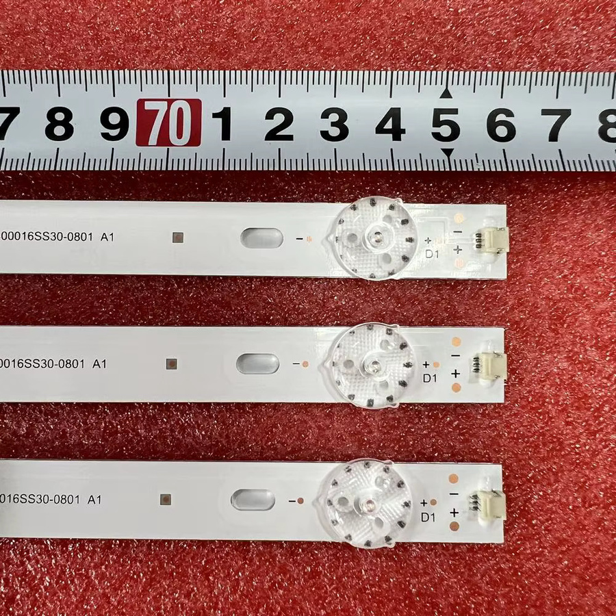 Sharp LED-Streifen mit 8 LEDs in Weiß für RF-AJ400016SS30-0801, 40BG3K, 40BL5EA, 40BL2EA, 40BL3EA, 40AJ2E, 40AJ2I, 40AJ2K, 40AJ6IE, 40AJ6KE und LC-40UK7252E - Bild 2