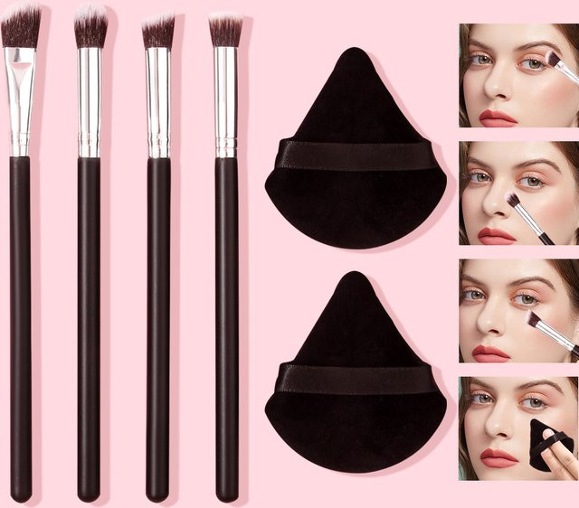 KOSSHOW Make-up-Pinsel-Set, 2/4/6-teilig, für Augen, Unisex - Bild 1