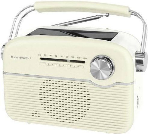 Soundmaster TR480BE Akku-Radio mit Solarpanel in Beige - Bild 1
