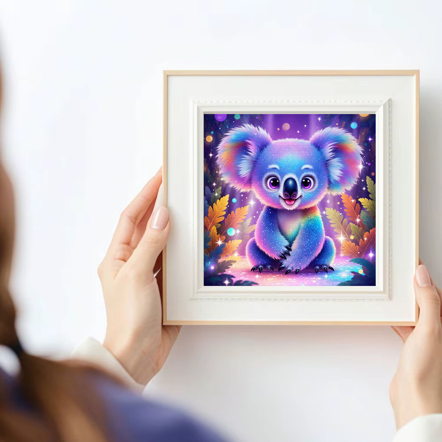Huacan Diamantmalerei Koala Set mit Rundbohrern in Multicolour zur Wanddekoration - Bild 3