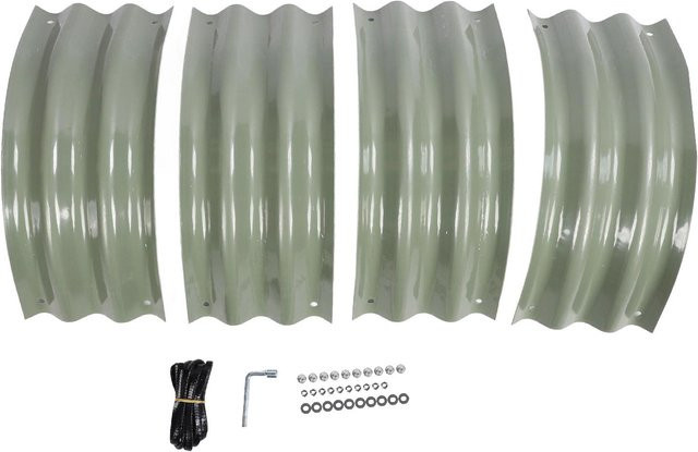 Modulares Metall-Hochbeet-Set von Meterk in Hellgrün für Obst, Gemüse und Blumen - Bild 1
