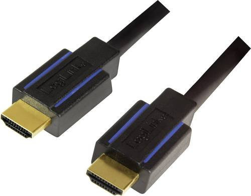 LogiLink HDMI Anschlusskabel 4K UHD Schwarz CHB005 Länge: 3,00 m - Bild 1