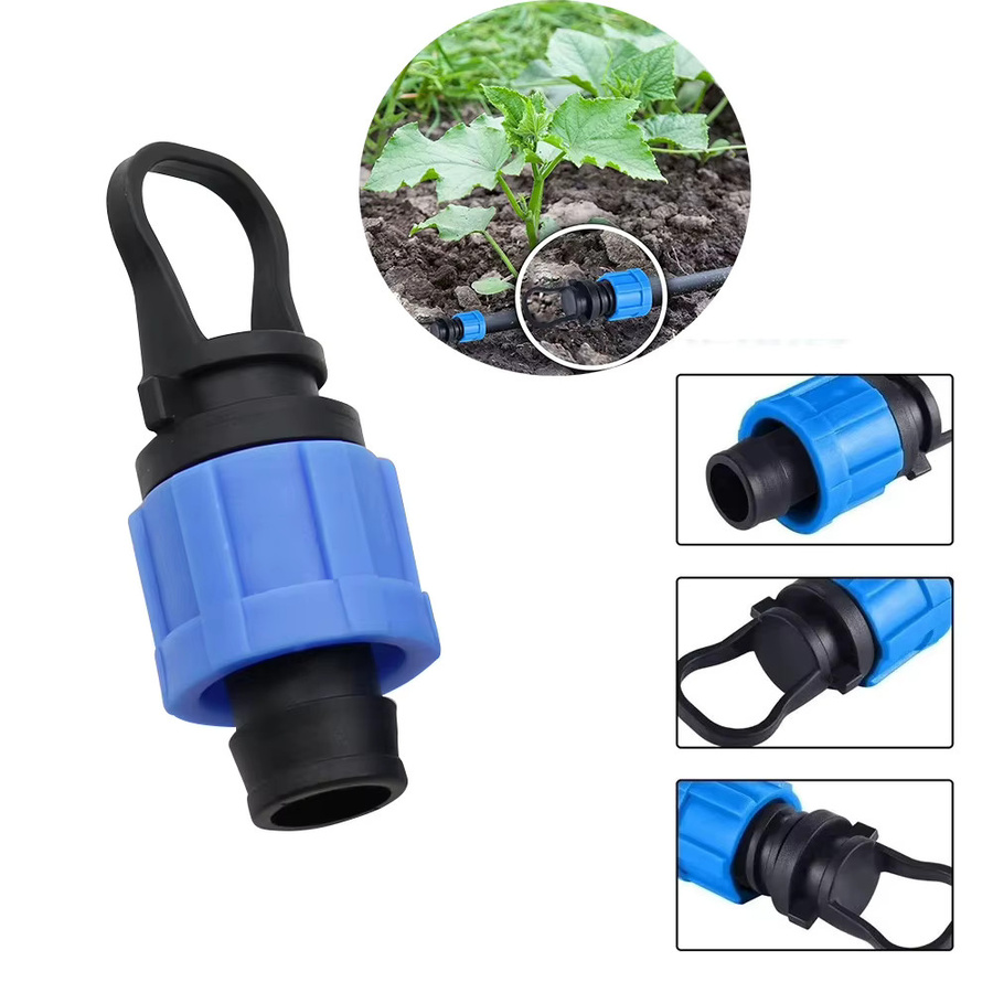 10 Stück Adhere To Fly Tropfband Endstecker 16mm Blau für Gartenbewässerung und Gewächshaus - Bild 2